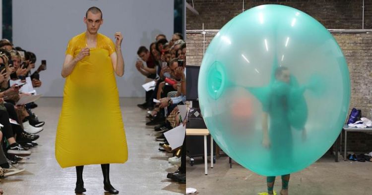 8 Gaun rancangan fashion desainer ini terbuat dari balon, keren