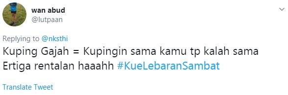 13 Cuitan lucu pelesetan kue Lebaran ini bikin auto baper