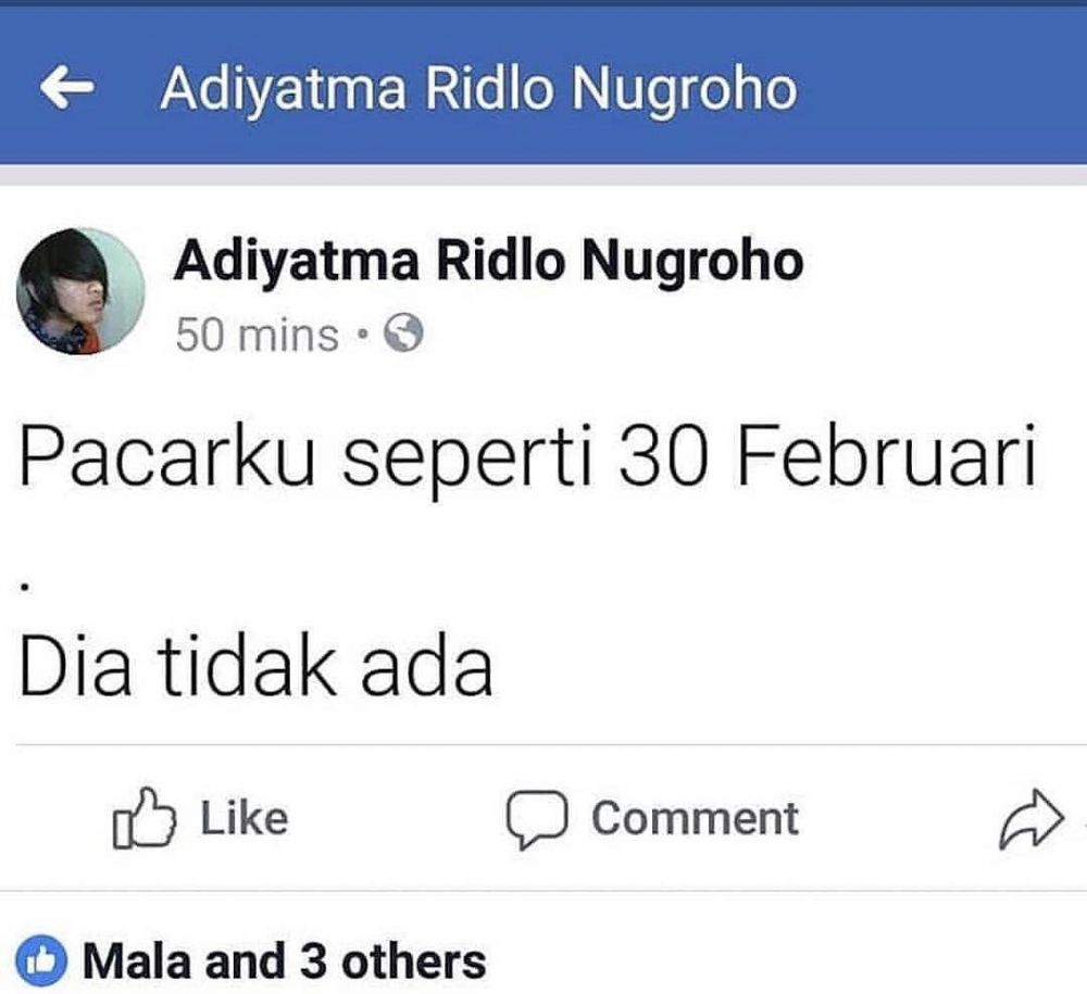 10 Status medsos curhat percintaan ini endingnya kocak