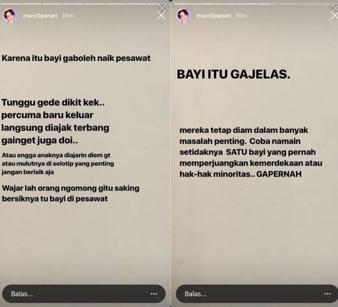Marco Panari minta maaf usai sebut mulut bayi diselotip agar diam