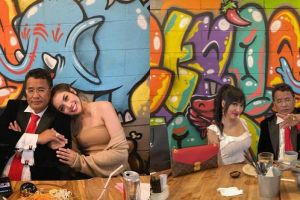 6 Adu gaya Lucinta Luna dan Millendaru saat bersama Hotman Paris