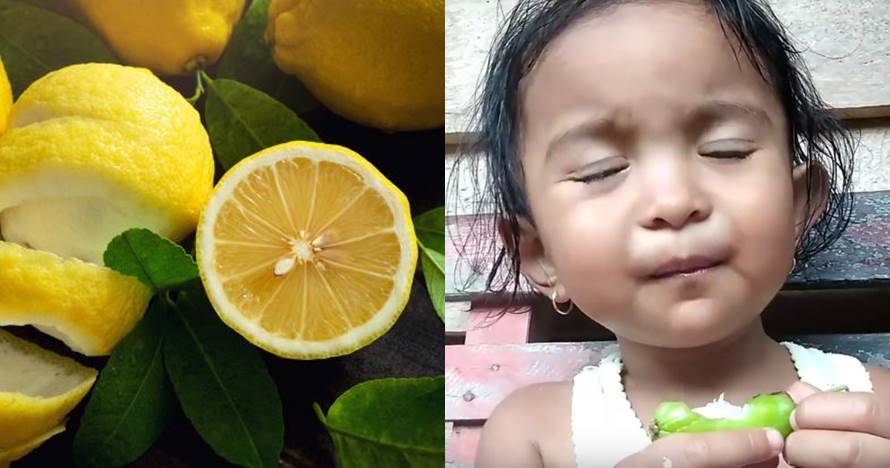 10 Ekspresi kocak anak kecil makan buah asam, lucu tapi kasihan