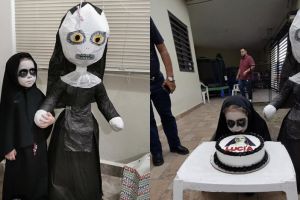 Viral pesta ulang tahun anak bertema Valak, kostumnya horor pol