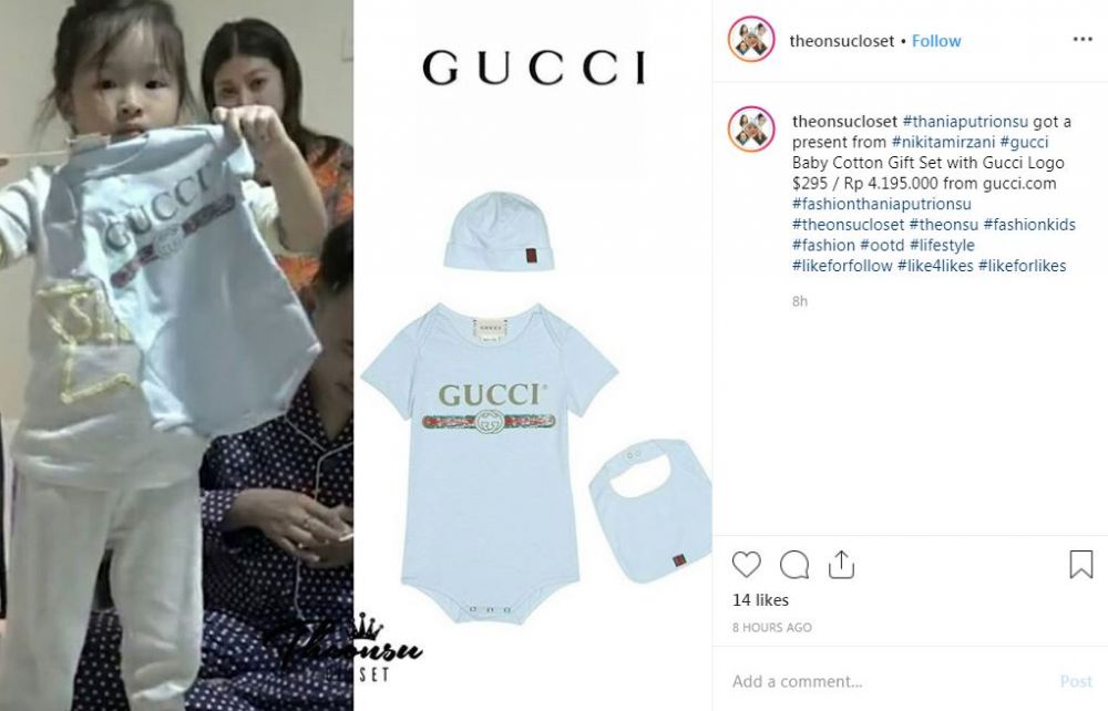 Baru lahir, 7 kado mewah Thania Putri Onsu ini bikin melongo