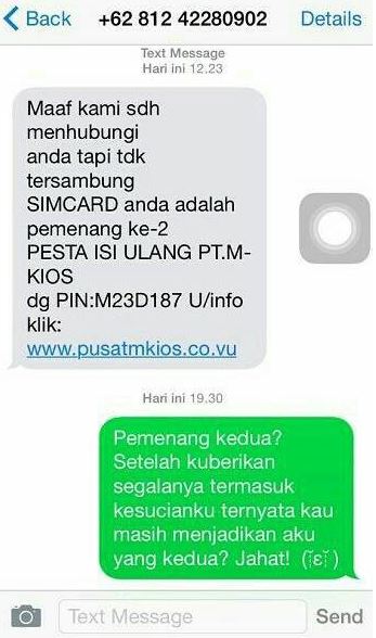 11 Balasan SMS ngerjain penipu ini bikin tersenyum simpul