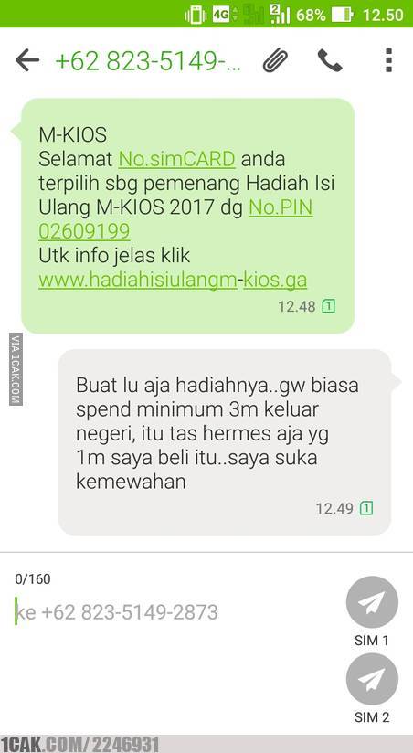 11 Balasan SMS ngerjain penipu ini bikin tersenyum simpul