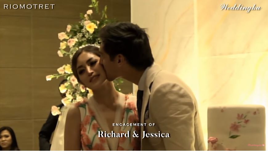 Tunangan, ini momen manis ciuman Jessica Iskandar & Richard Kyle