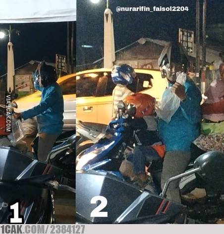 11 Momen absurd waktu pakai helm ini bikin nyengir sampai tujuan
