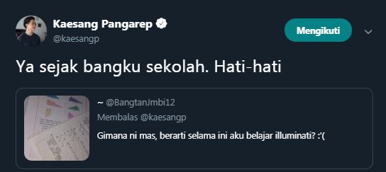 9 Reaksi kocak Kaesang Pangarep saat Jokowi disebut iluminati