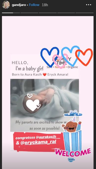 Lahirkan anak pertama, 7 momen kelahiran putri Aura Kasih