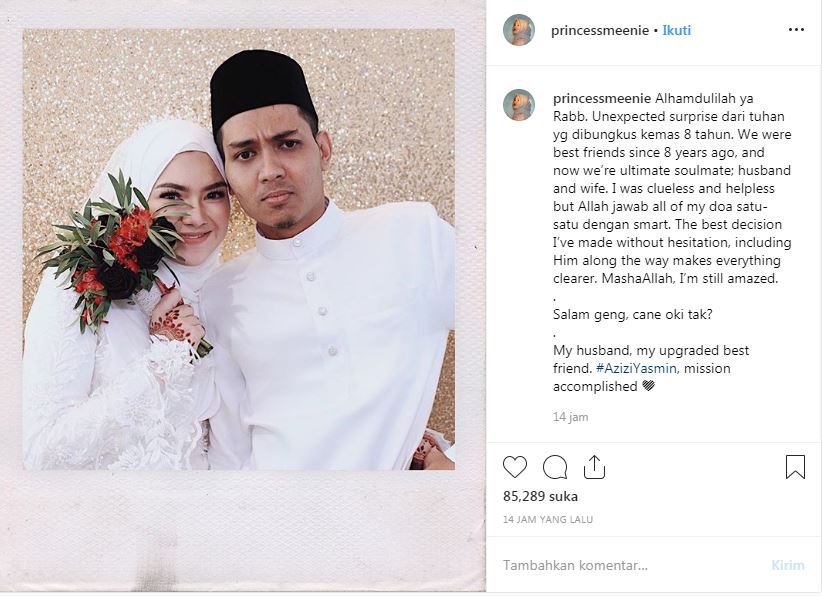 Pacaran 4 tahun dengan orang lain, selebgram ini nikah dengan sahabat