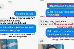 Chat cewek posesif ke pacarnya ini endingnya bikin ngakak