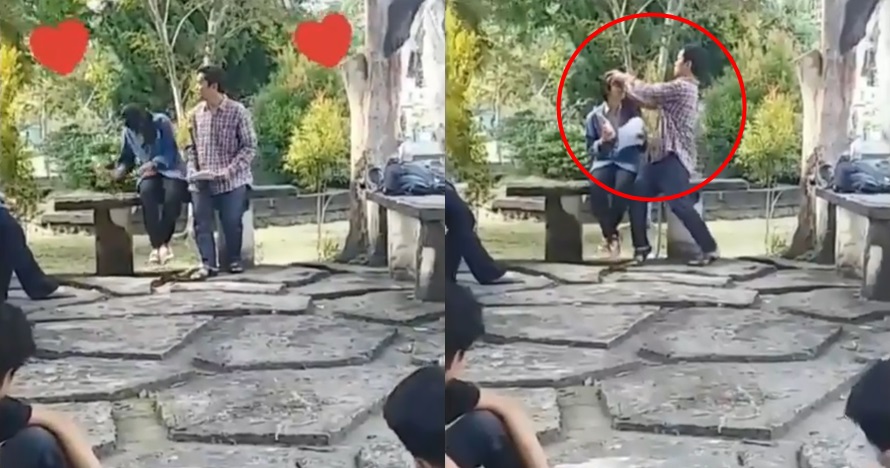 Latihan drama romantis, ending adegan sejoli ini kocak abis