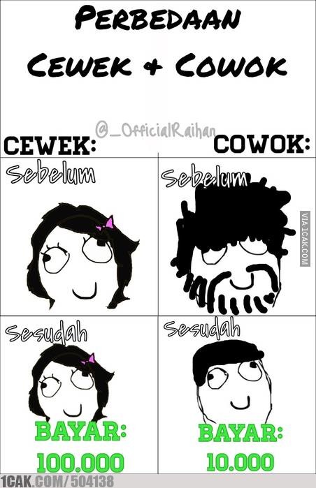 14 Meme lucu perbedaan cewek dan cowok saat putus