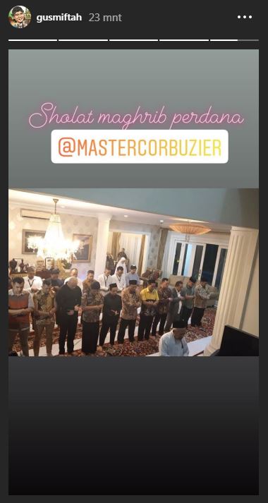 8 Momen Deddy Corbuzier kunjungi Ma'ruf Amin, salat magrib berjamaah