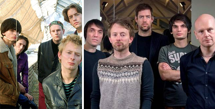 Foto perubahan 9 band legendaris dunia saat debut dan sekarang