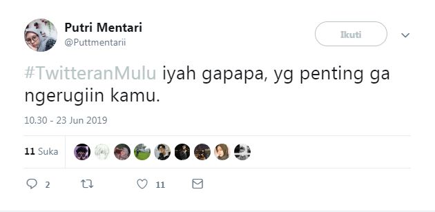 11 Cuitan lucu #TwitteranMulu ini bikin baper hingga tersenyum simpul