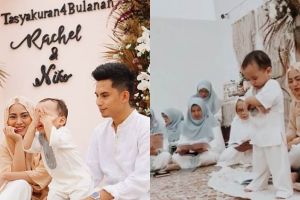 7 Momen tasyakuran kehamilan Rachel Vennya, Xabiru praktik salat