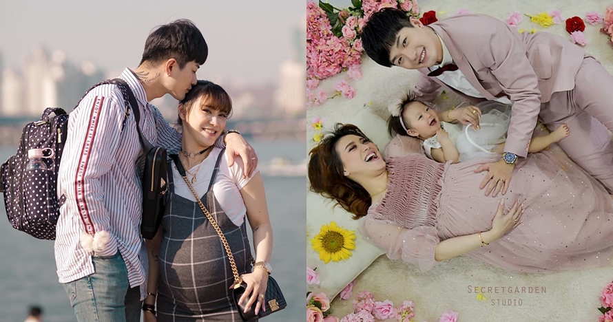 6 Potret maternity anak ke-4 Moa Aeim, berkonsep Korean style