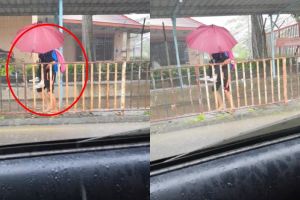 Kisah siswa gendong teman autis saat hujan ini bikin haru