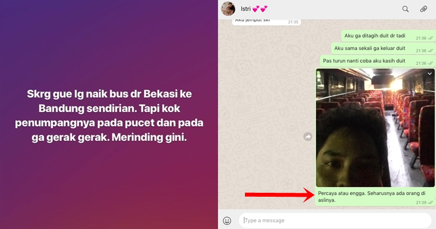 Penumpang 'bus hantu' Bekasi-Bandung sempat WA istri sambil gemetaran