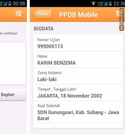 10 Nama peserta PPDB online ini lucu semua, dijamin bikin ketawa