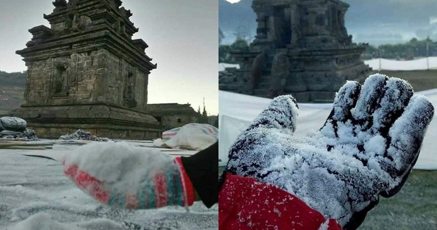 7 Potret Dieng bersuhu -9 derajat celcius, dinginnya bak di Eropa