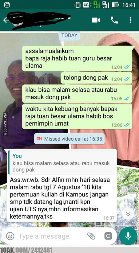 11 Chat lucu cara merayu dosen pembimbing ini bikin ketawa