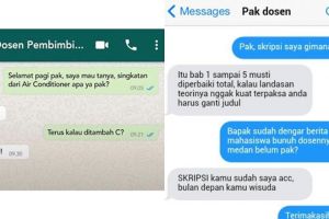 11 Chat lucu cara merayu dosen pembimbing ini bikin ketawa