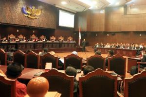Mahkamah Konstitusi tolak eksepsi KPU dan Jokowi-Ma'ruf Amin