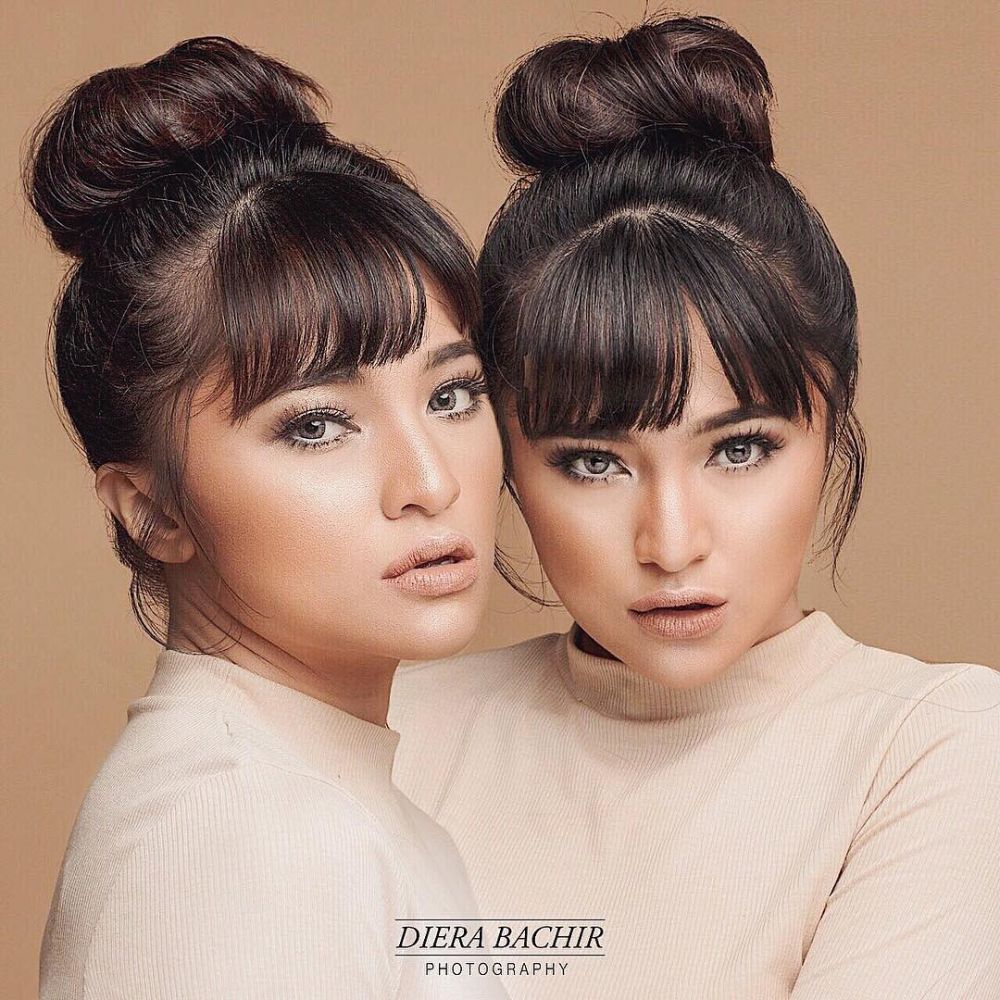 10 Gaya pemotretan Marshanda bermakeup tebal, mirip seleb Hollywood