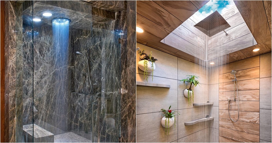 12 Desain kamar mandi pakai shower minimalis dan elegan