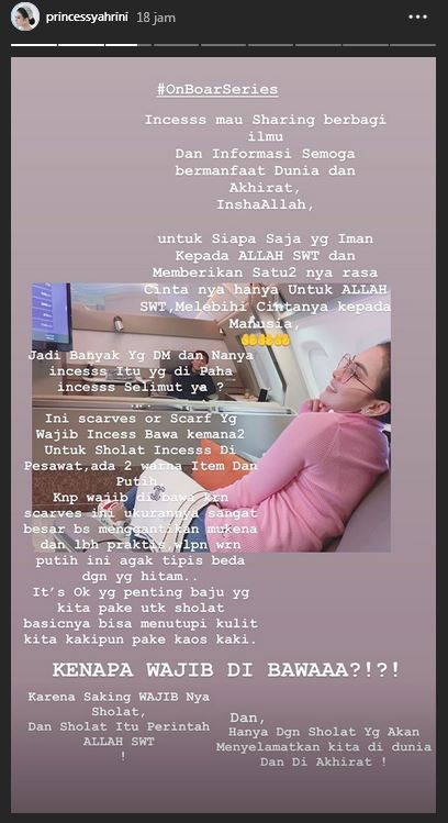 Selalu bawa scarf saat bepergian, Syahrini ungkap alasannya