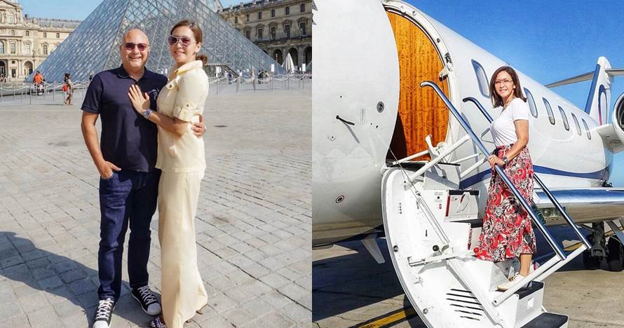 Unggah foto peluk suami di pesawat, pose Maia Estianty curi perhatian