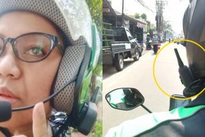 Pakai teknologi canggih, helm driver ojek online ini keren abis