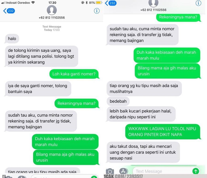 11 Balasan SMS penipuan ini bikin penipu auto nyerah