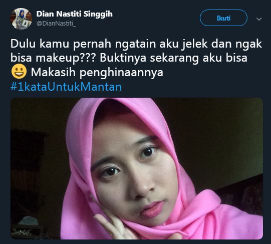 10 Cuitan lucu '1 kata Untuk Mantan', nyindir keras sang mantan