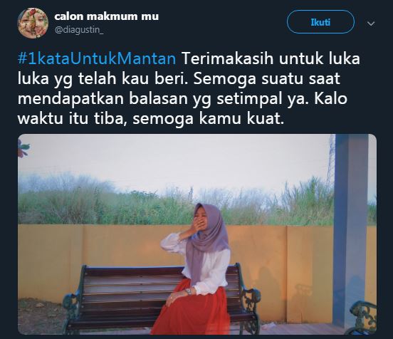 10 Cuitan lucu '1 kata Untuk Mantan', nyindir keras sang mantan