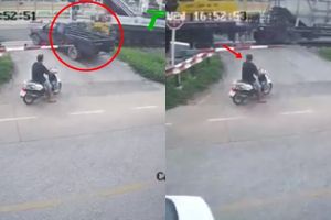 Ada kecelakaan di depan mata, reaksi pemotor ini bikin salah fokus
