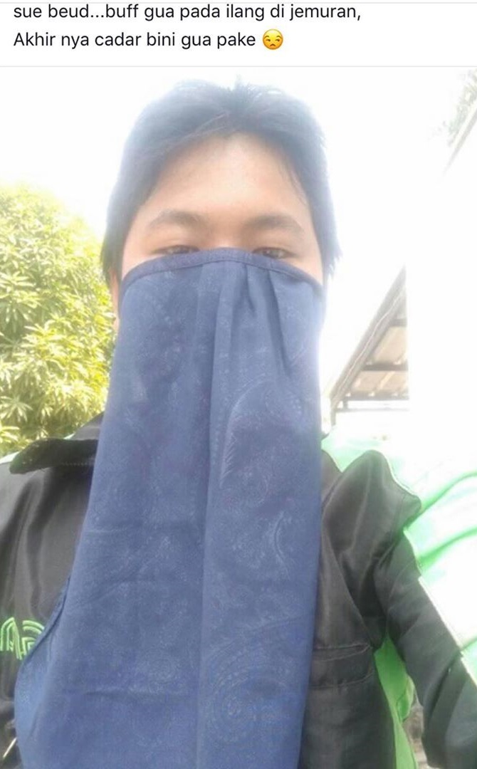 11 Potret akal-akalan driver ojek online pas lagi kepepet, kocak!
