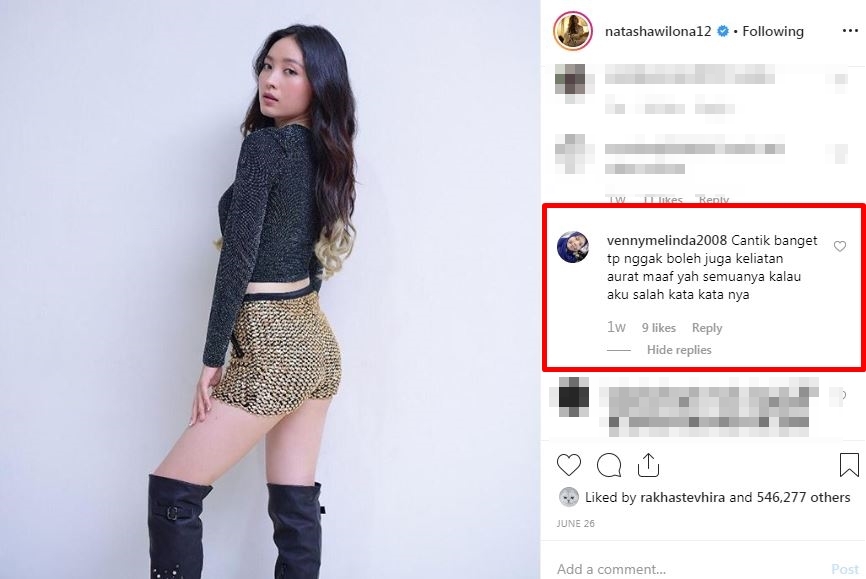 7 Gaya busana Natasha Wilona ini dinilai terlalu seksi, tuai kritik