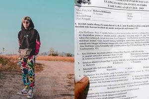 11 Soal ujian sekolah pakai nama artis ini kreatif abis