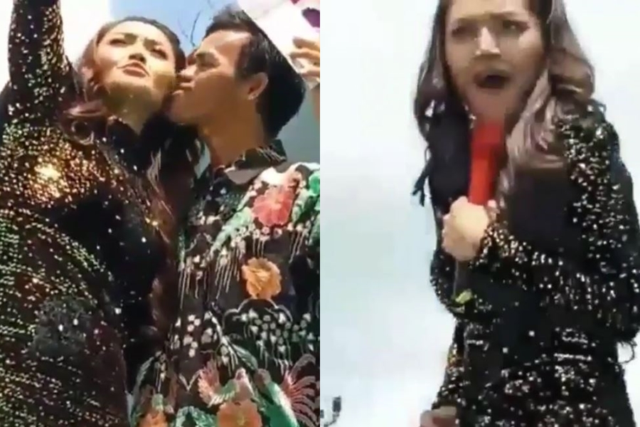 Selfie bareng fans, Siti Badriah dapat perlakuan tak senonoh