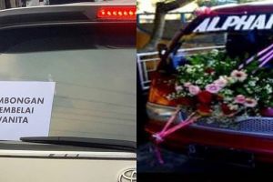 9 Tulisan lucu di kendaraan pengantin ini bikin tepuk jidat