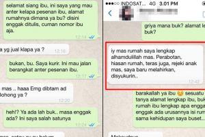 Chat kurir tanya alamat ke pelanggan ini bikin auto geregetan