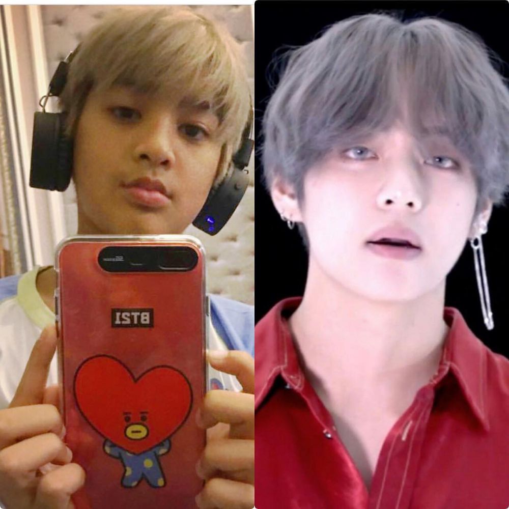 Kenzy Taulany ubah gaya rambut mirip V BTS, tuai pujian
