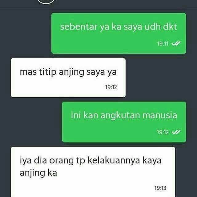8 Curhat lucu driver ojek online takut anjing ini bikin cekikikan