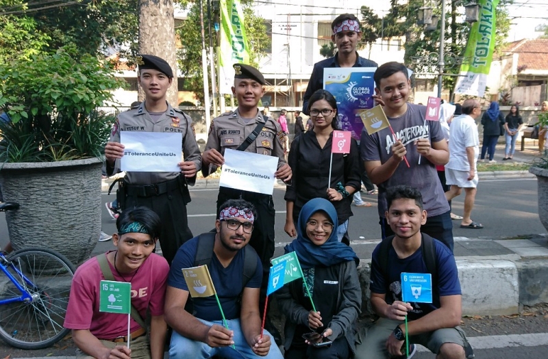 Begini aksi kampanye damai warga Bandung menghargai perbedaan, keren
