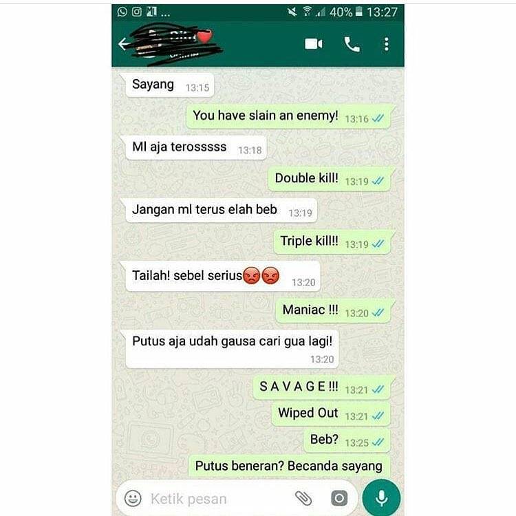 11 Percakapan lucu lika-liku punya pacar gamer, bikin senyum getir