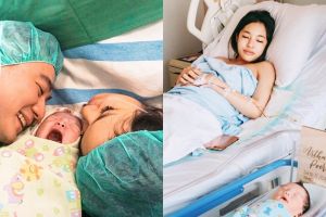 9 Momen bahagia istri Arnold Poernomo melahirkan anak pertama